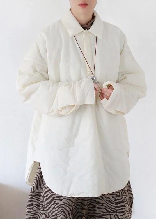 Casual whitewinter coatsplus size clothing winter jacket winter short overcoat