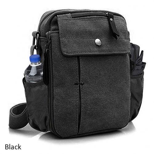 Multifunctional Canvas Bag With Bottle Holder 5 Colors