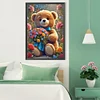 (40*60cm)Bouquet Bear - Full Round Drill Diamond Painting