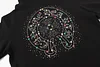 Chrome Hearts Colorful Rhinestone Hoodie - Black Gothic Street Sweatshirt 2608
