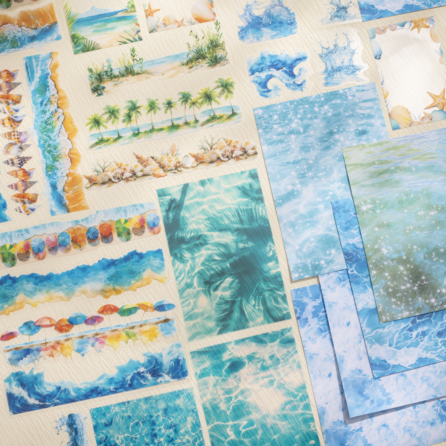 스티커 팩 - 힐스 다이어리 라이프 시리즈 빈티지 수채화 스머지 버블