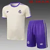 2025/2026 Real Madrid pre-match training Apricot Shirt+Shorts 1:1 Thai Quality