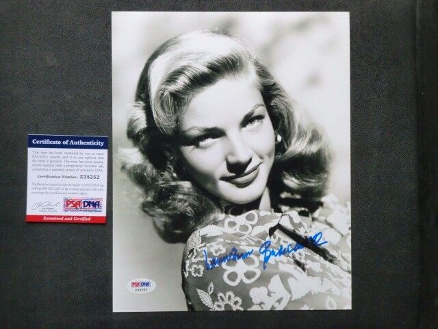 Lauren Bacall classic! signed autographed 8x10 Photo Poster painting Bogart PSA/DNA cert