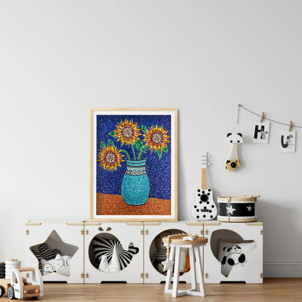 Diamond Painting - Full Crystal Rhinestone - Sunflower(30*40cm)