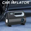 12V Portable Car Air Pump W/ LED Light Dual-Purpose for Motorcycles Bicycle Ball