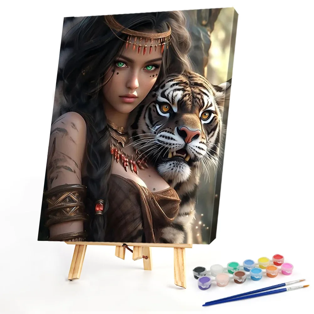 Tiger Beauty - Paint By Number(40*50cm)