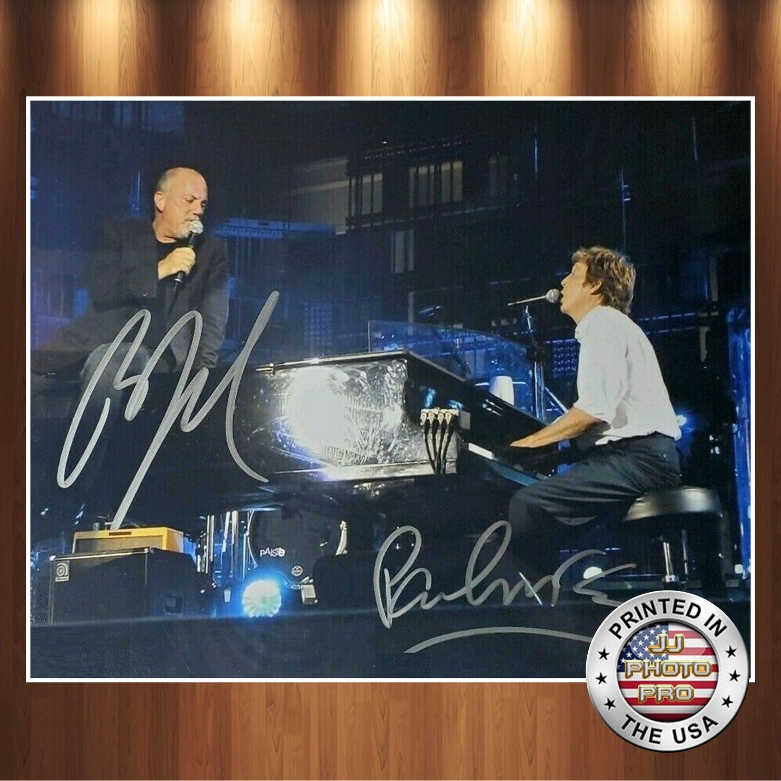 Paul McCartney & Billy Joel Autographed Signed 8x10 Photo Poster painting REPRINT