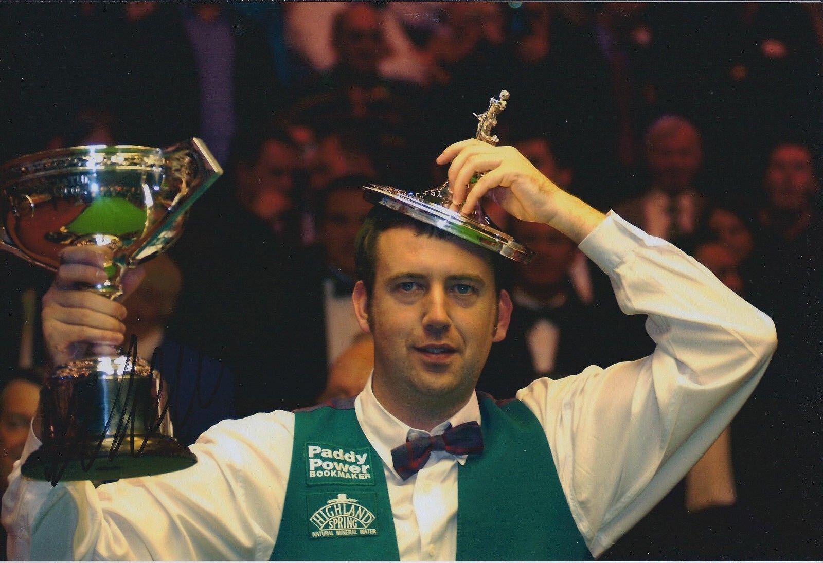 Mark Williams SIGNED Autograph Photo Poster painting AFTAL COA Crucible Snooker World Champion