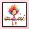 Rainbow Girl Bead Embroidery Kit Pre-Printed Bead Cross stitch