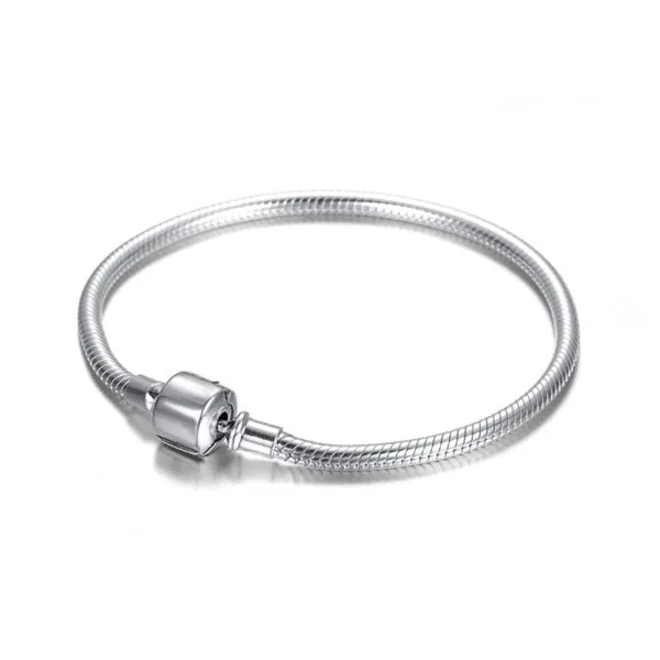 Classic Snake Chain 925 Silver Bracelet
