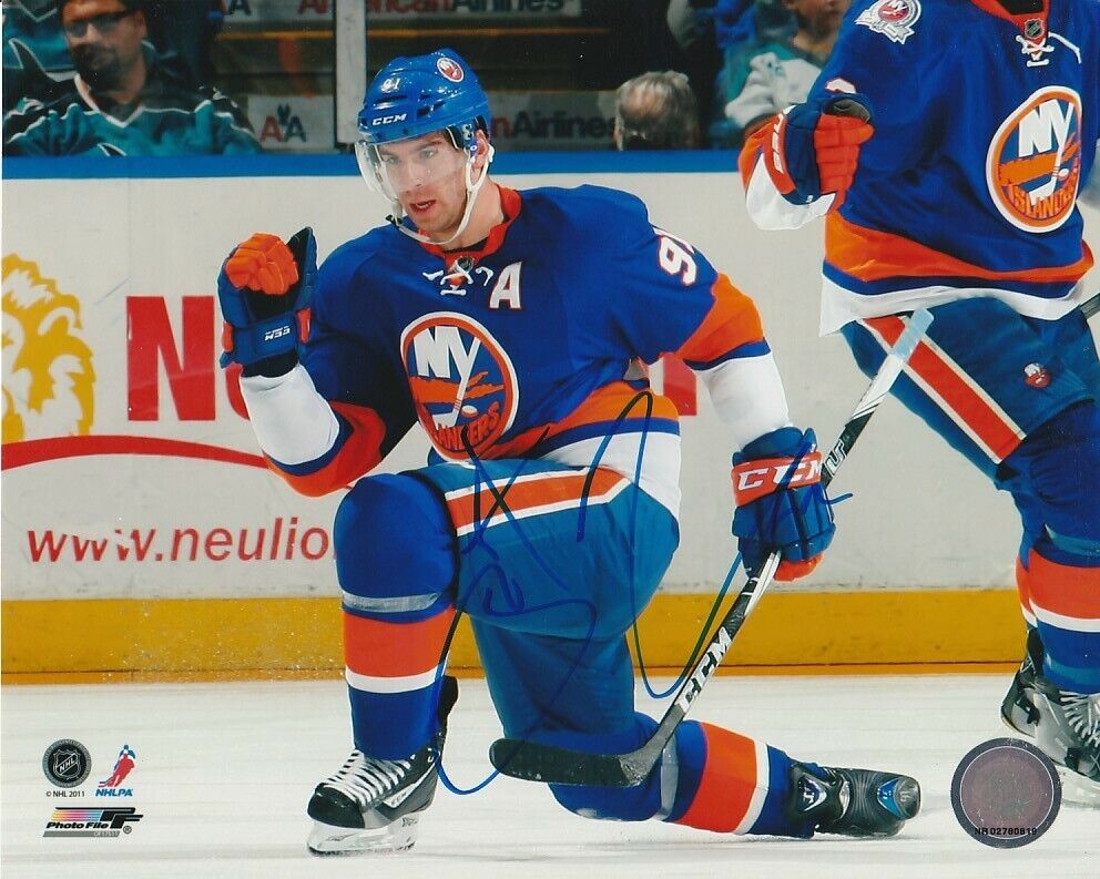 JOHN TAVARES SIGNED NEW YORK NY ISLANDERS 8x10 Photo Poster painting #3 Autograph