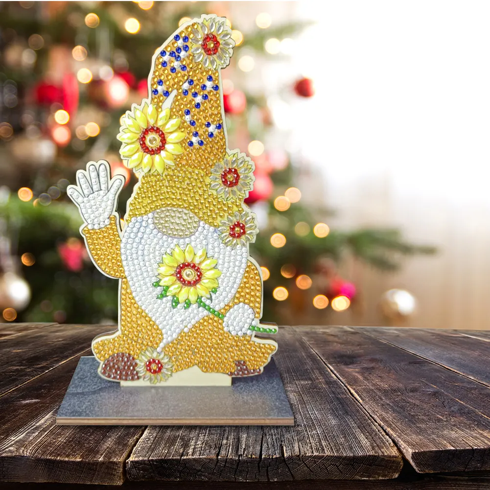 Christmas Diamond Art Ornaments Rhinestones Single-Sided for Kids Gifts