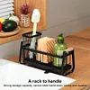 Sink Caddy Organizer & High Brush Holder Kitchen Bathroom Sponge Holder Basket