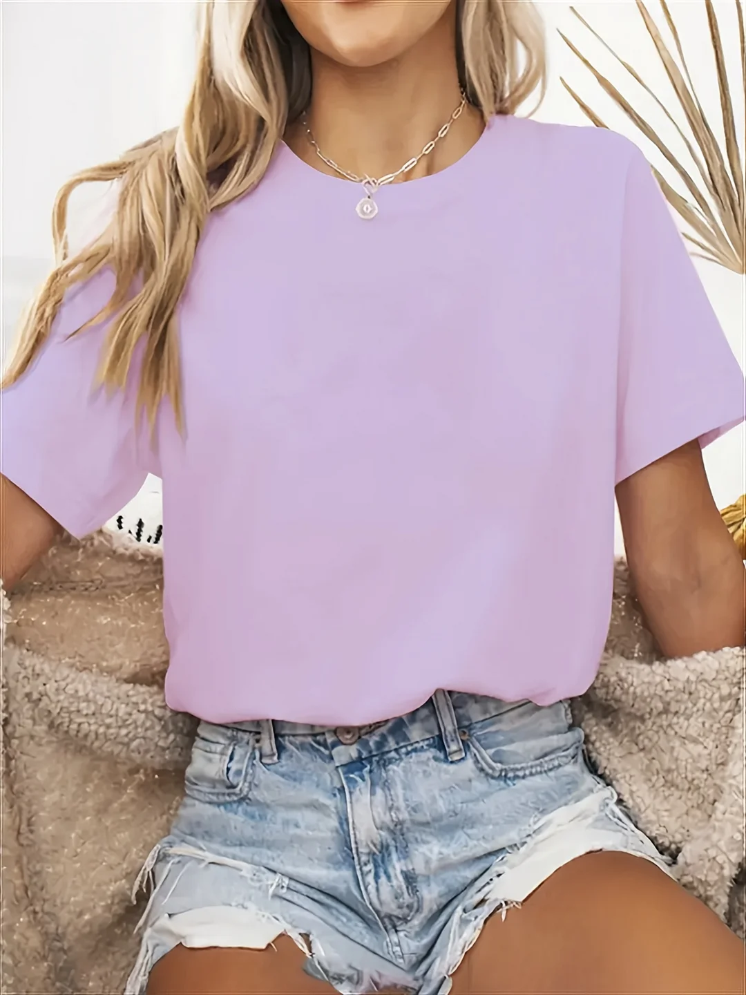 Women's Sporty Casual Short Sleeve T-Shirt - Vibrant Pink Solid Color, Stretchy Comfort Round Neck Top, All-Season Machine Washable Activewear For Gym, Lounge & Casual Attire, Workout Shirts, Gym Apparel, Nontransparent Fabric, Medium Elasticity