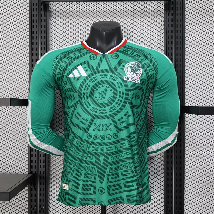 2026 Mexico Home Long Sleeve Player Edition