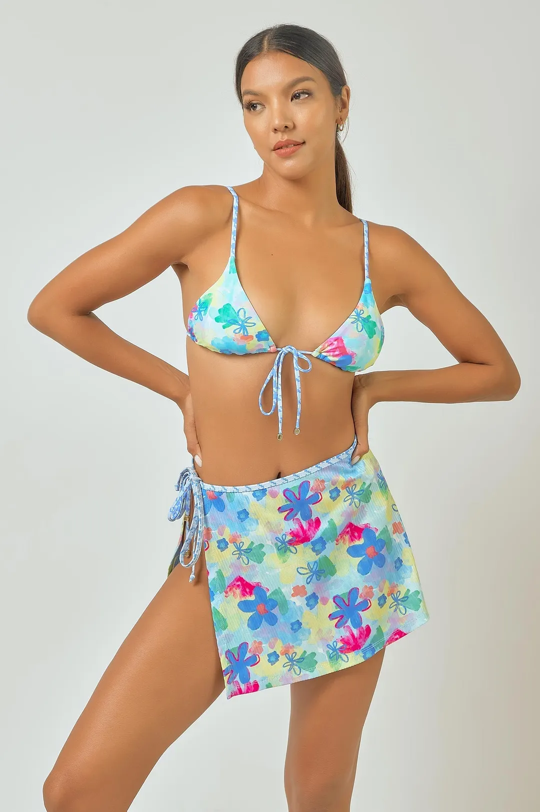 Robyn Wrap Skirt / Day Dream FINAL SALE