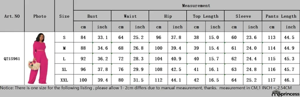 Fall Fashion Black Slim Long Sleeve Round Neck Crop Top And Matching Wide Pants Set