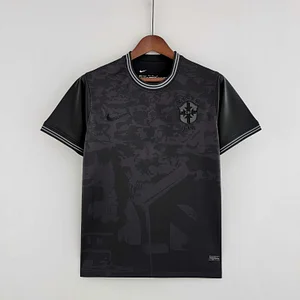 2022 Brazil Special Edition all black Soccer Jersey