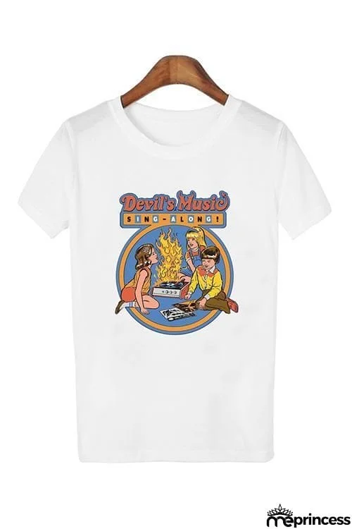 Print Short Sleeve T Shirt