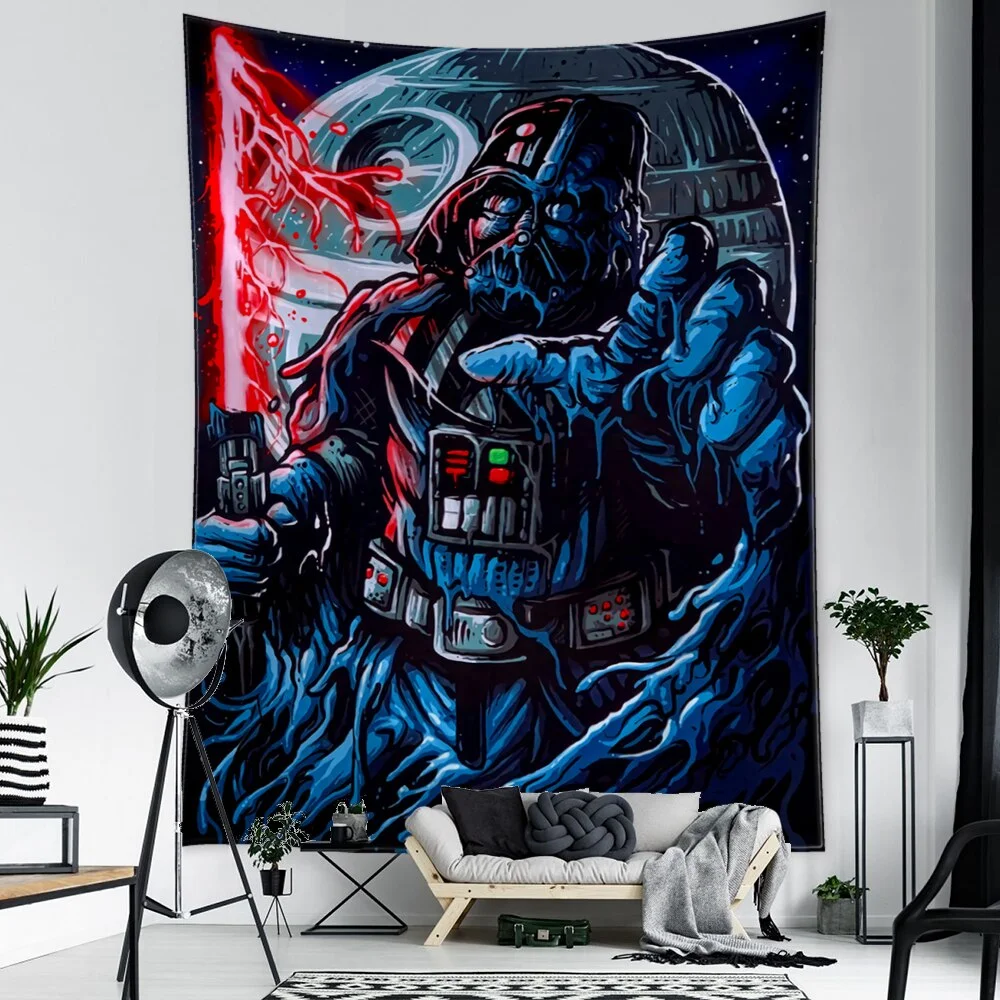 Cartoon Animal Character Tapestry Wall Hanging 3D Printing Psychedelic Witchcraft Mysterious Aesthetics Room Home Decor