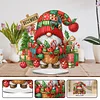 Diamond Painting Acrylic Single Sided Christmas in December Gnome Ornaments Tabletop Home Office Decor