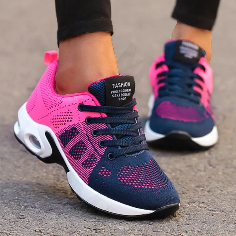 Women Casual Shoes Fashion Breathable Walking Mesh Flat Shoes Woman Platform Sneakers Women 2022 Tenis Feminino Female Shoes