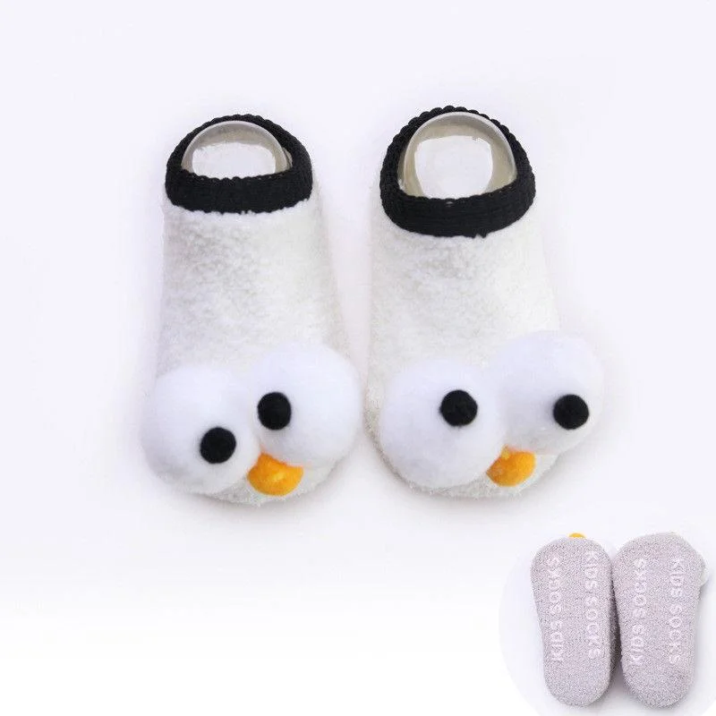 2018 Brand New Cute Newborn Infant Kids Baby Girls Boys Socks Big Eyes 6 Colors Cartoon Cotton Winter Warm Socks Outfit 0-3Y