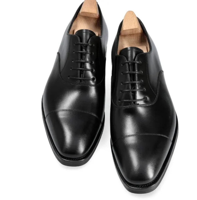 Handmade Men black Dress shoes, Men Oxfords shoes, Tuxedo shoes mens