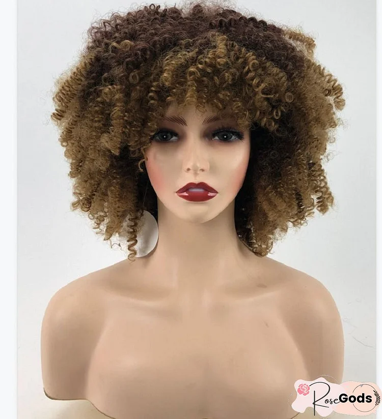 Women's Wig Fashion Explosion Small Curly Short Curly Hair