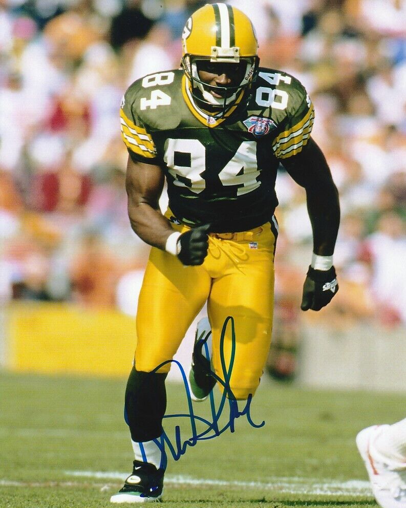 STERLING SHARPE SIGNED GREEN BAY PACKERS FOOTBALL 8x10 Photo Poster painting #2 AUTOGRAPH PROOF