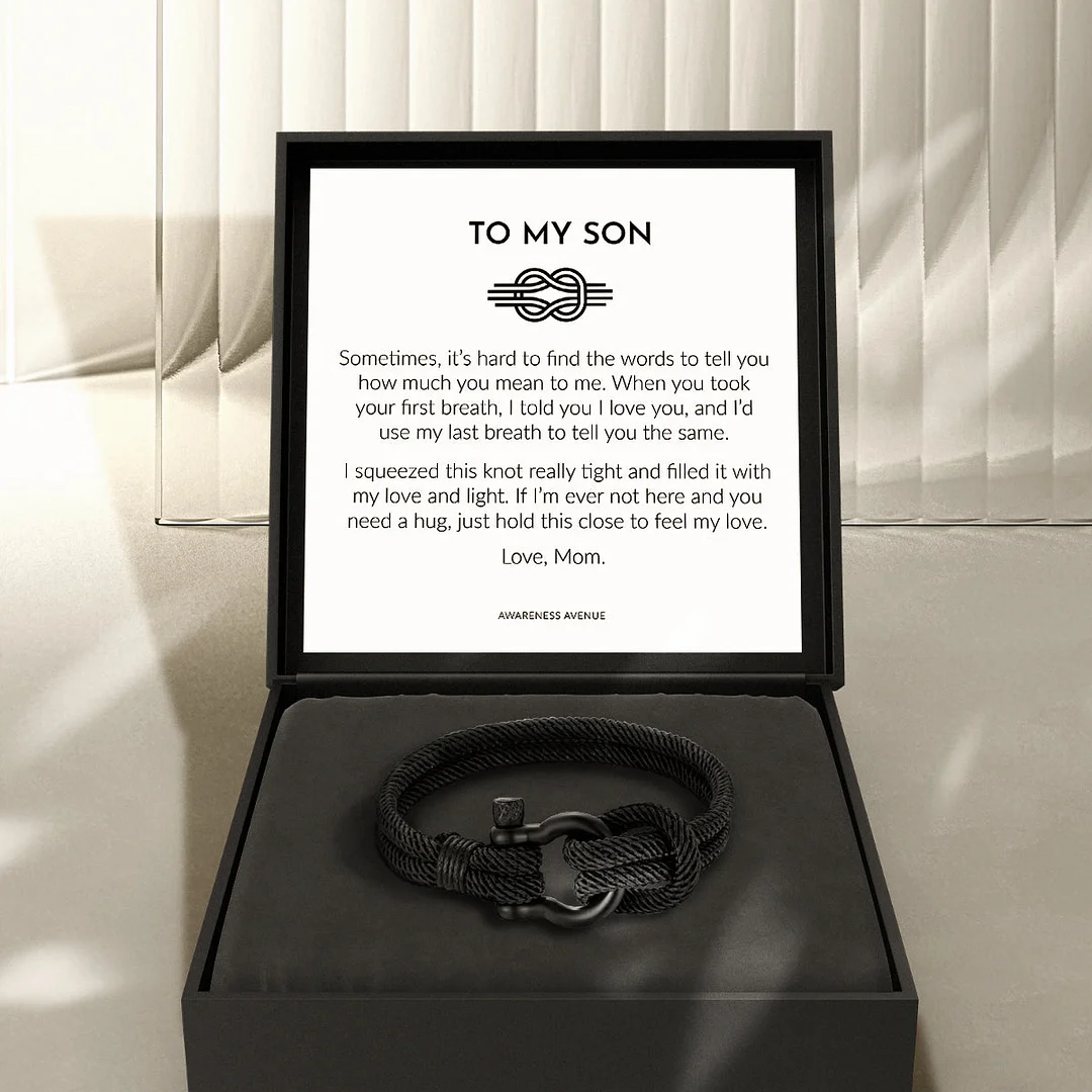 To My Son | Feel My Love | Nautical Gift Bracelet