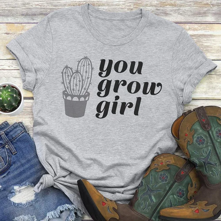You Grow Girl  T-shirt Tee -02608-Annaletters