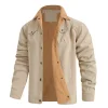 💥2025 New Arrivals! New Men's Jackets for Autumn and Winter, Plush Cotton Workwear Casual Jackets for Men