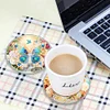 (US Local)[Upgrade]4Pcs Acrylic Special Shape Butterfly DIY Waterproof Diamond Painting Coaster