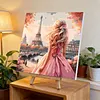 Framed Paris Dream-Paint by Numbers Acrylic Painting 35*35CM With Color Box 5ML(24Colors)