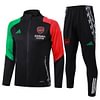 Joyfball 2024/2025 Arsenal Long Zipped Jacket Black Soccer Jersey 1:1 Thai Quality 