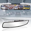 Goodyear 17&rdquo; Panoramic Rear View Mirror &ndash; Universal Wide Angle Rear View Mirror for Car/SUV/Truck &ndash; Anti-Glare, Clip-On Large Rearview Extender for Safer Driving & Parking