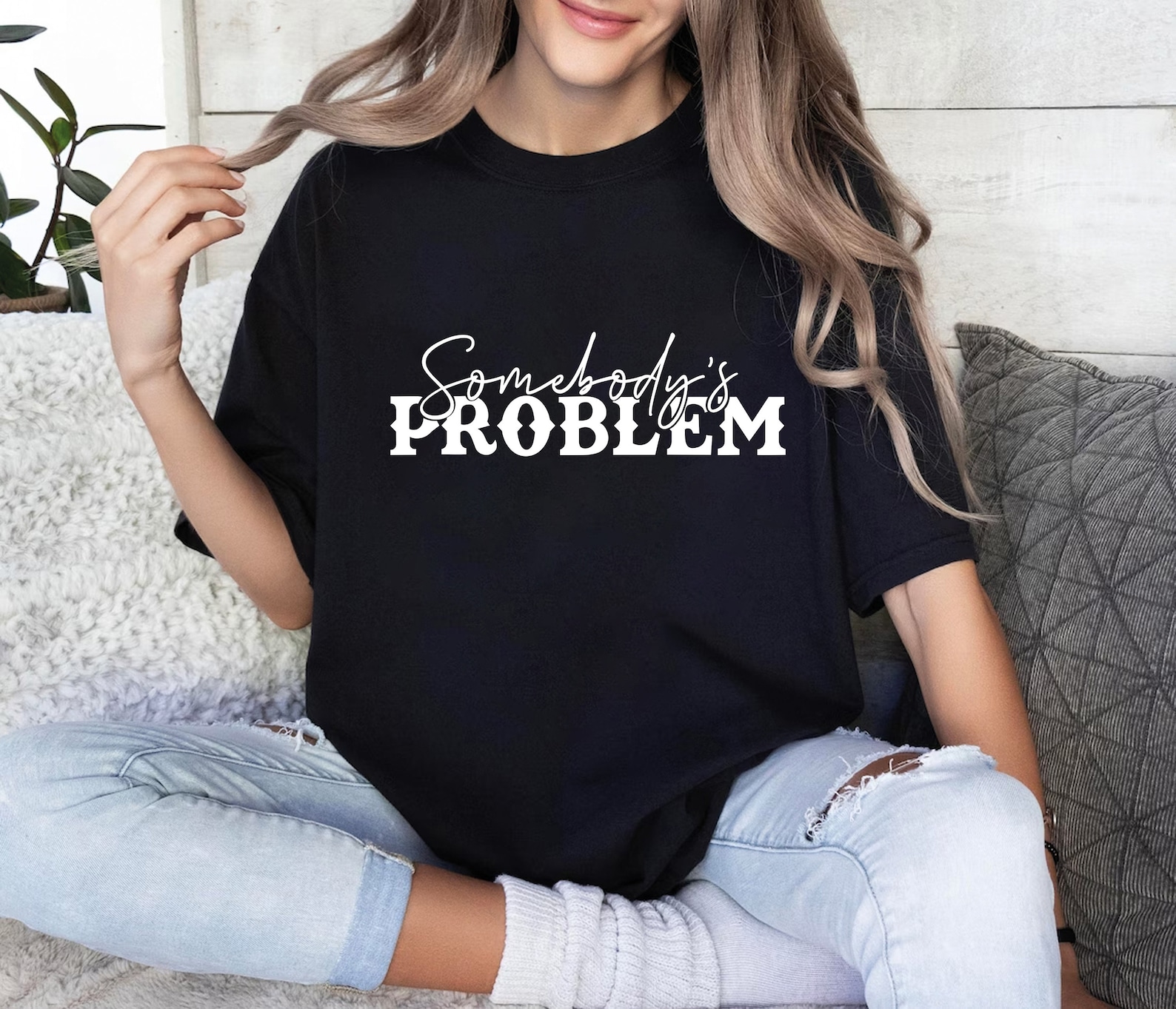 Loveyoufancy Somebody's Problem Shirts, Couples Matching Shirts, Somebody Shirt, Couple Shirt, Country Music Shirt