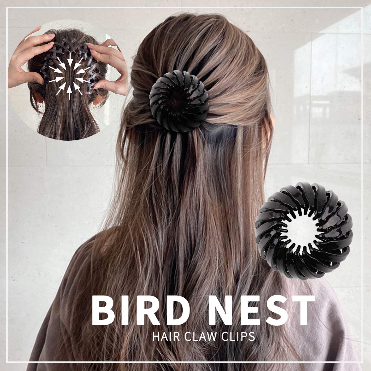 LAZY BIRD'S NEST PLATE HAIRPIN