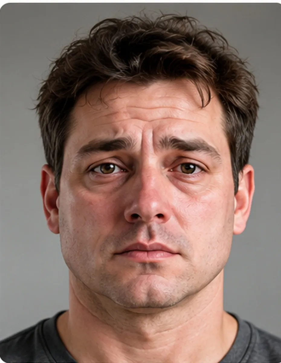 Male puffy face