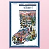 Happy Stocking -16CT Stamped Cross Stitch Kit(32*48cm)
