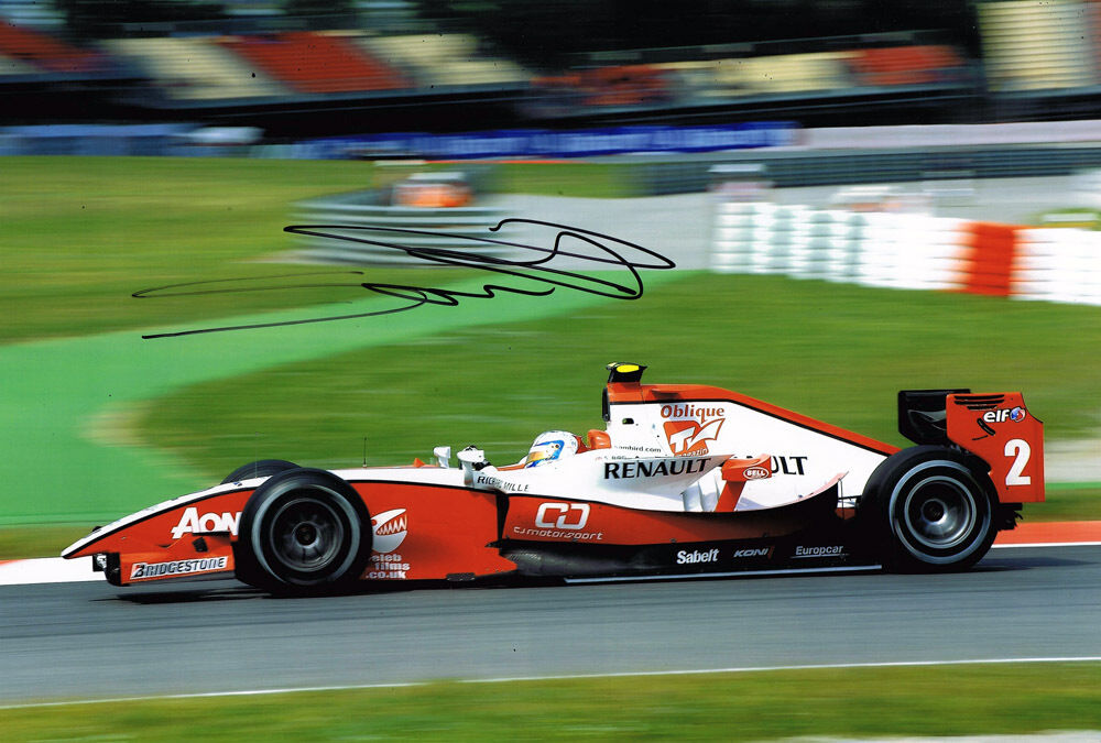 SAM BIRD F1 GP2 & Formula 3 Driver HAND SIGNED 12x8 Photo Poster painting AFTAL Autograph COA