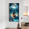 Diamond Painting -Full Round Drill Sailboat(70*40 CM)