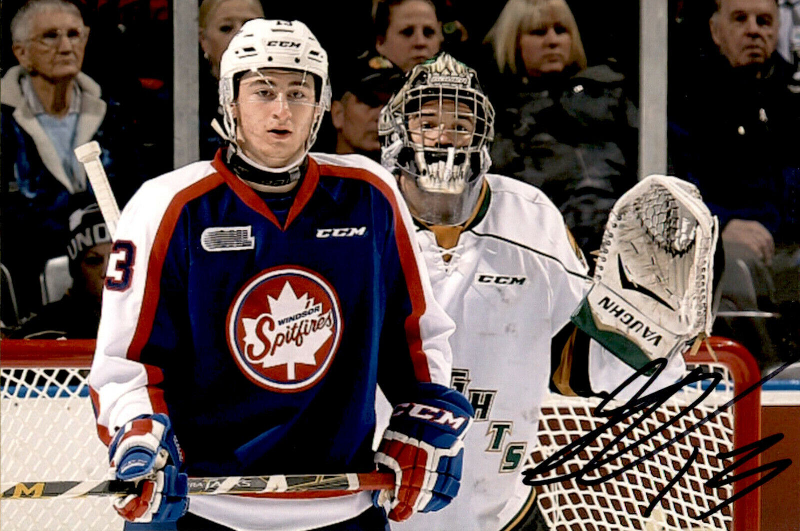 Gabriel Vilardi SIGNED 4x6 Photo Poster painting WINDSOR SPITFIRES / LOS ANGELES KINGS #3