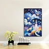 Diamond Painting-DIY Full Round Drill Abstract Starry Sky Castle(40x60cm)