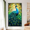 Diamond Painting-DIY Full Round Drill Peacock(70*40 CM)