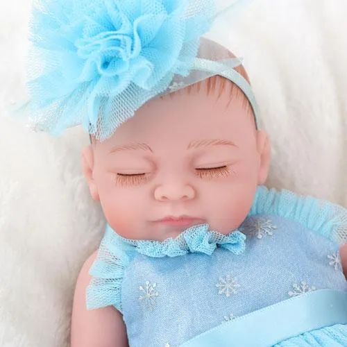 17" Little Lily Reborn Baby Girl Full Silicone Doll | Reborn Shoppe - Reborn Shoppe