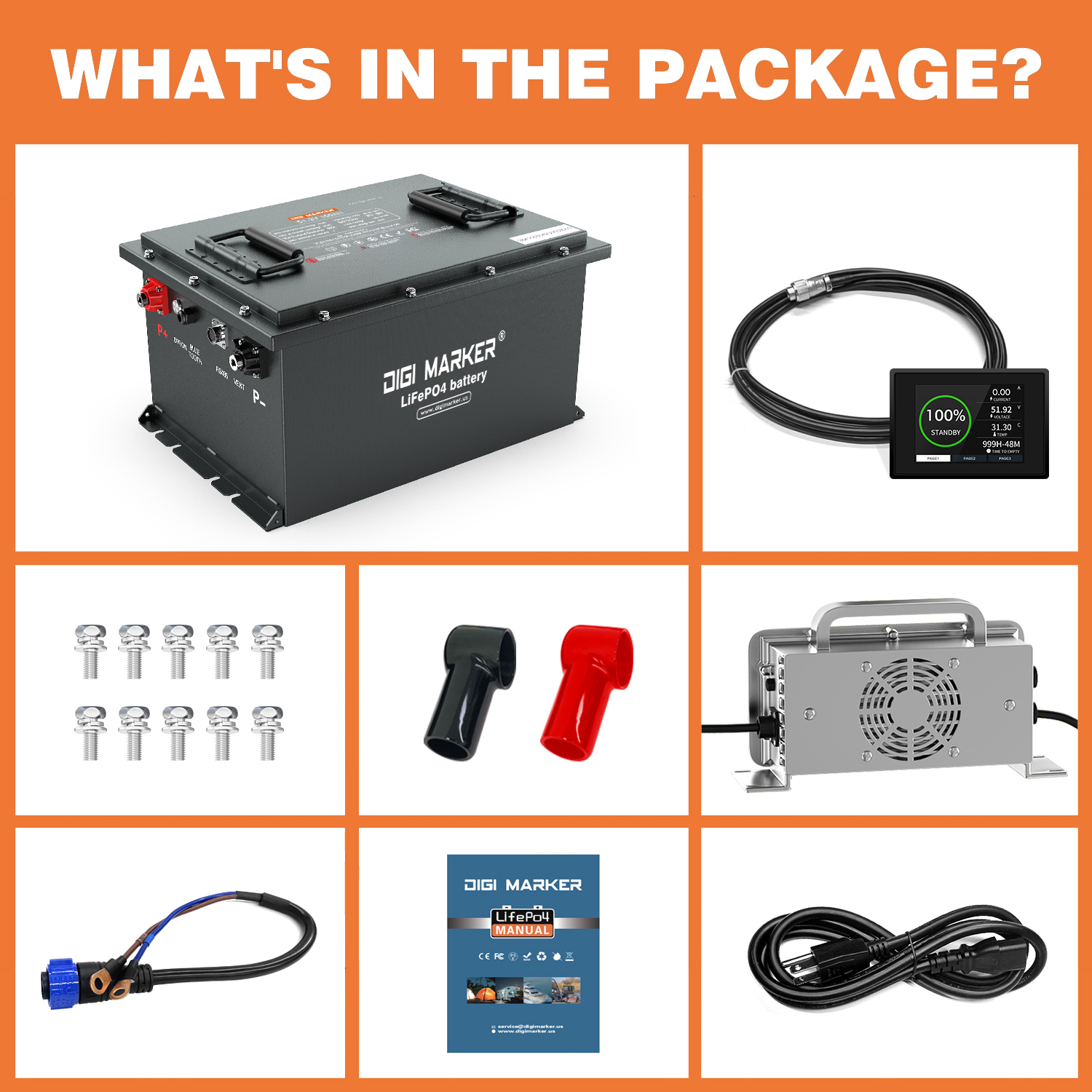 DIY for your golf cart/RV/ATV battery, create your battery by you.