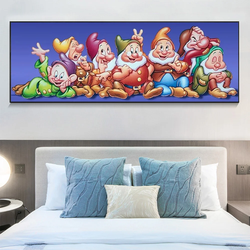 Diamond Painting - Full Round Drill - Seven Dwarfs(80*30cm)
