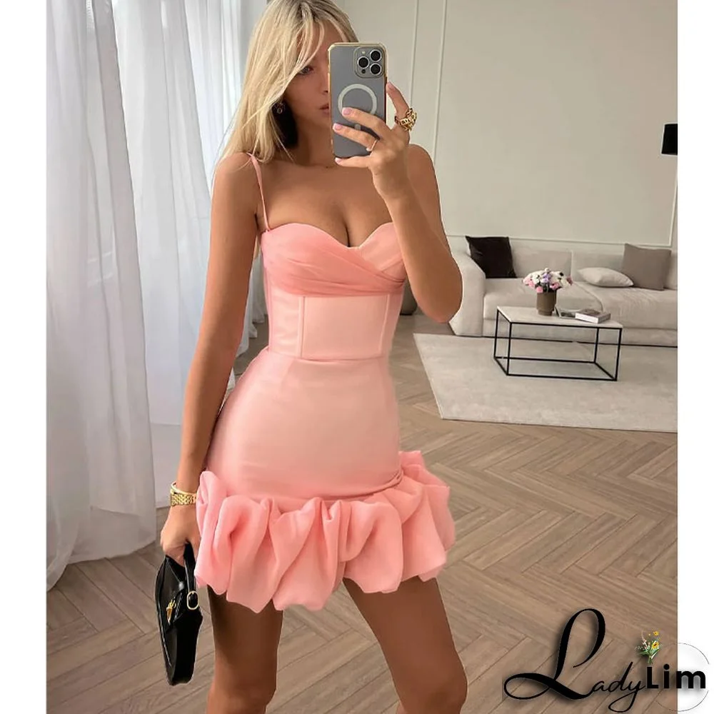 Sexy Sling 3D Lace Mini Dress